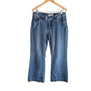 Vintage Stetson denim blue jeans city trousers 100% cotton 12 low rise wide leg